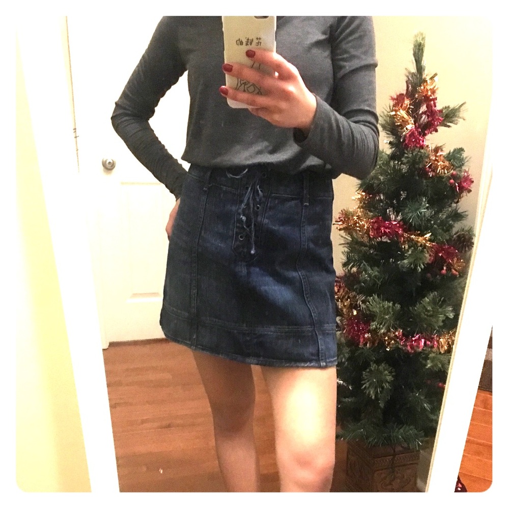 2/$25 Abercrombie A-line Jean Skirt